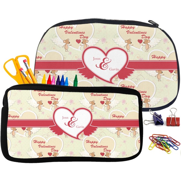 Mouse Love Pencil / School Supplies Bags Small and Medium