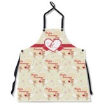 Mouse Love Apron Without Pockets w/ Couple's Names