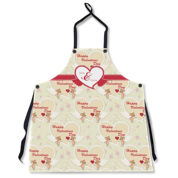 Custom Mouse Love Apron Without Pockets w/ Couple's Names