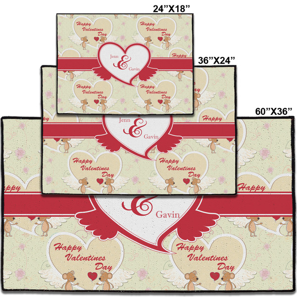 Mouse Love Personalized Door Mat - Group Parent IMF