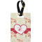 Mouse Love Plastic Luggage Tag - Rectangular w/ Couple's Names