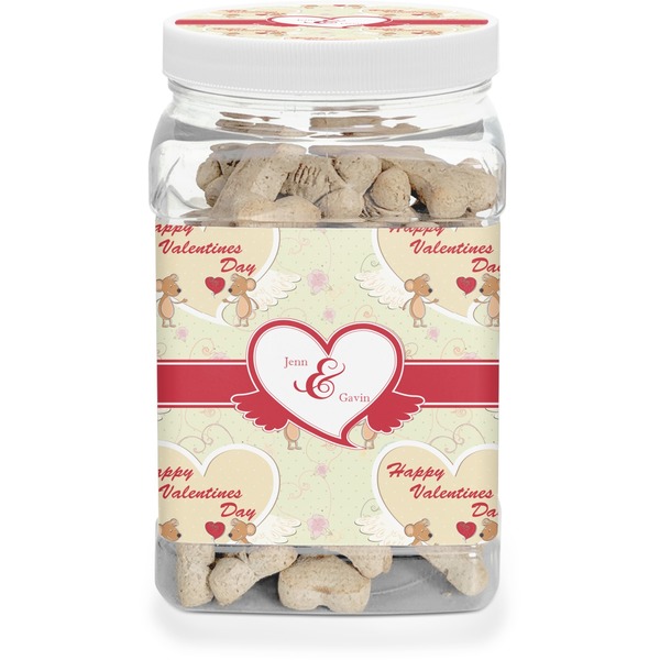 Custom Mouse Love Dog Treat Jar (Personalized)
