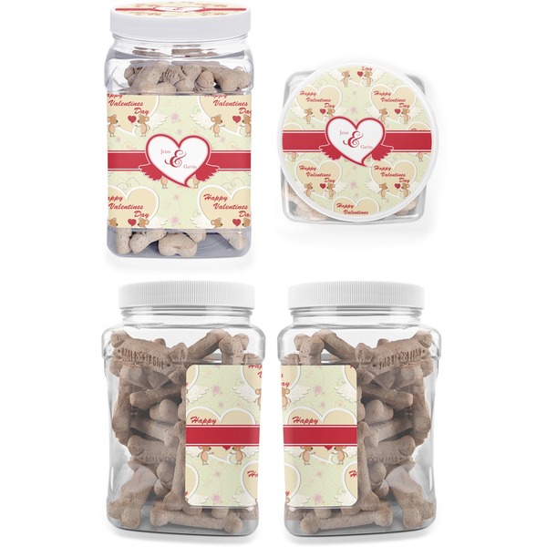 Mouse Love Pet Treat Jar - Multiple Angles