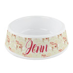 Mouse Love Plastic Dog Bowl - Small (Personalized)