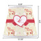 Mouse Love Poly Film Empire Lampshade - Dimensions
