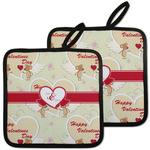 Mouse Love Pot Holders - Set of 2 w/ Couple's Names