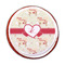 Mouse Love Printed Icing Circle - Medium - On Cookie