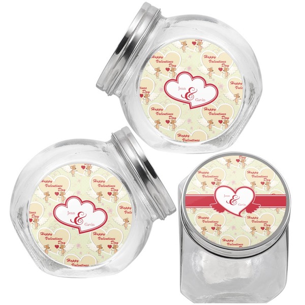 Mouse Love Puppy Treat Jar - Top Left Right