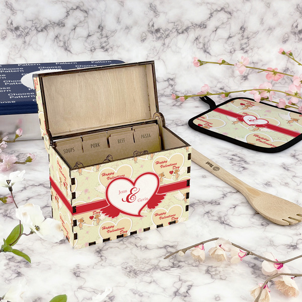 Mouse Love Recipe Box - Full Color - In Context