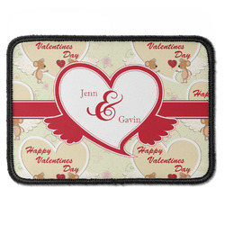 Mouse Love Iron On Rectangle Patch w/ Couple's Names