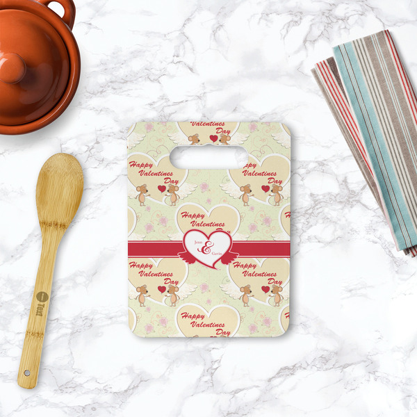 Mouse Love Rectangle Trivet with Handle - LIFESTYLE