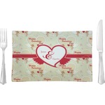 Mouse Love Rectangular Glass Lunch / Dinner Plate - Single or Set (Personalized)