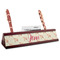 Mouse Love Red Mahogany Nameplates with Business Card Holder - Angle