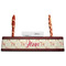 Mouse Love Red Mahogany Nameplates with Business Card Holder - Straight