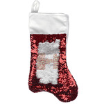 Mouse Love Reversible Sequin Stocking - Red (Personalized)