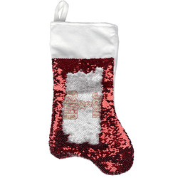 Mouse Love Reversible Sequin Stocking - Red (Personalized)
