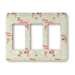 Mouse Love Rocker Style Light Switch Cover - Three Switch