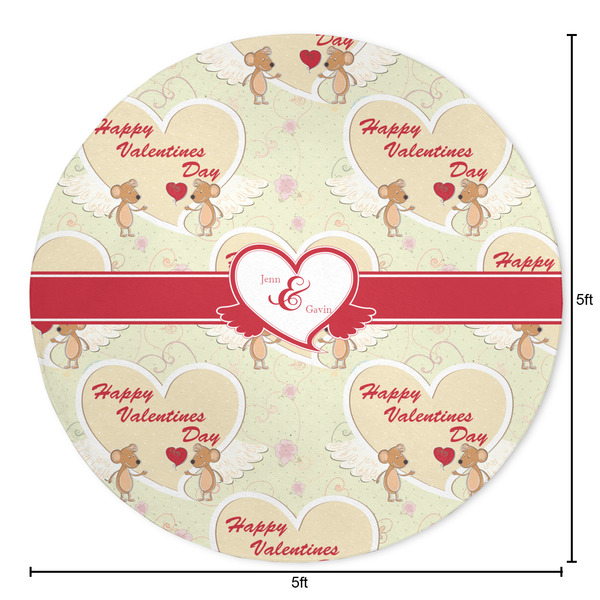 Mouse Love Round Area Rug - Size