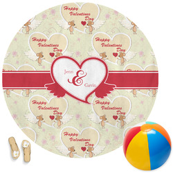 Mouse Love Round Beach Towel (Personalized)