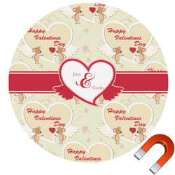 Mouse Love Round Car Magnet - 6" (Personalized)