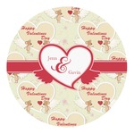 Mouse Love Round Decal - Small (Personalized)