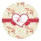 Mouse Love Round Decal
