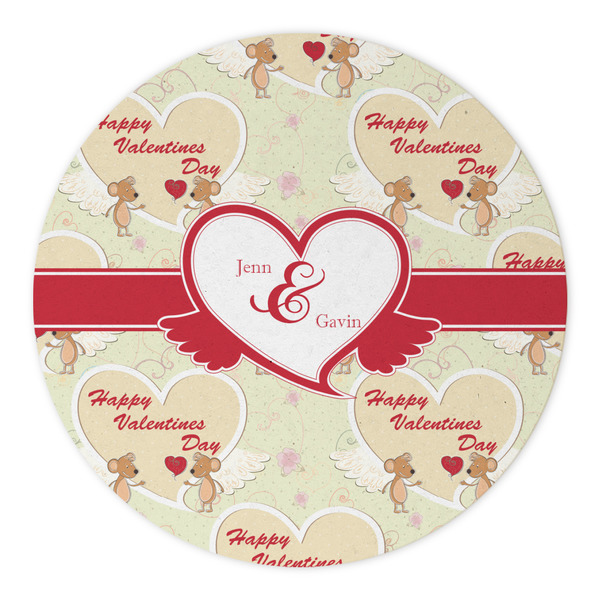 Mouse Love Round Paper Coaster - Approval