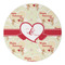 Mouse Love Round Paper Coaster - Approval