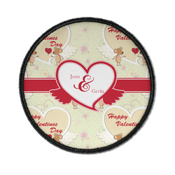 Mouse Love Iron On Round Patch w/ Couple's Names