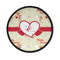 Mouse Love Iron On Round Patch w/ Couple's Names