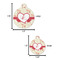 Mouse Love Round Pet ID Tag - Large - Comparison Scale