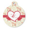 Mouse Love Round Pet ID Tag - Large - Front
