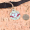 Mouse Love Round Pet ID Tag - Large - In Context