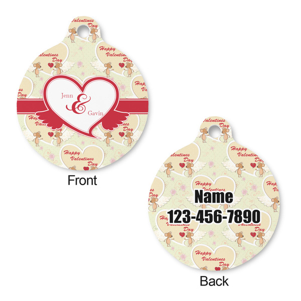 Mouse Love Round Pet Tag - Front & Back