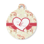 Mouse Love Round Pet ID Tag - Small (Personalized)