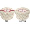 Mouse Love Round Pouf Ottoman (Top and Bottom)