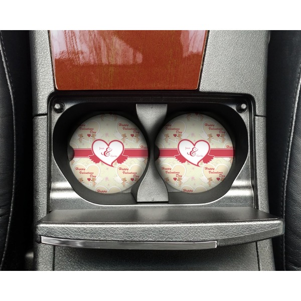 Mouse Love Sandstone Car Coaster - In Cup Holder