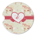 Mouse Love Sandstone Car Coaster - Single (Personalized)