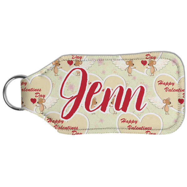 Mouse Love Sanitizer Holder Keychain - Large (Back)