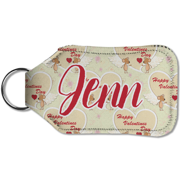 Mouse Love Sanitizer Holder Keychain - Small (Back)
