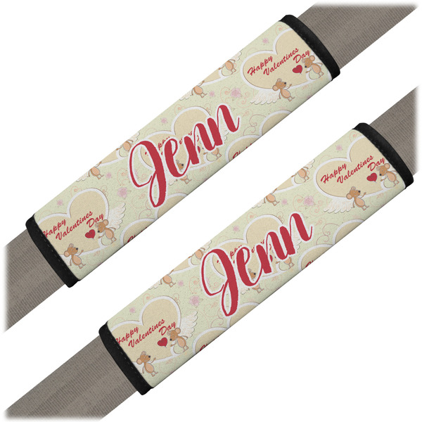 Custom Mouse Love Seat Belt Covers (Set of 2) (Personalized)