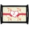 Mouse Love Black Wooden Tray - Small (Personalized)