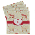 Mouse Love Absorbent Stone Coasters - Set of 4 (Personalized)