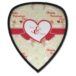 Mouse Love Iron on Shield Patch A w/ Couple's Names