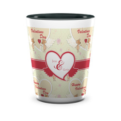 Mouse Love Ceramic Shot Glass - 1.5 oz - Two Tone - Set of 4 (Personalized)