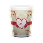 Mouse Love Ceramic Shot Glass - 1.5 oz - White - Set of 4 (Personalized)