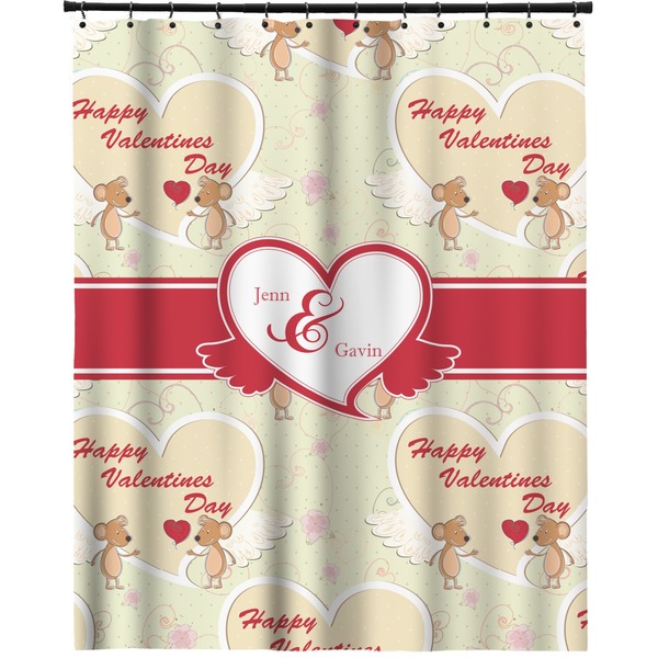 Custom Mouse Love Extra Long Shower Curtain - 70"x84" (Personalized)