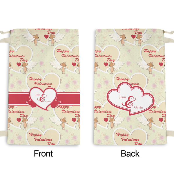 Mouse Love Small Laundry Bag - Front & Back View