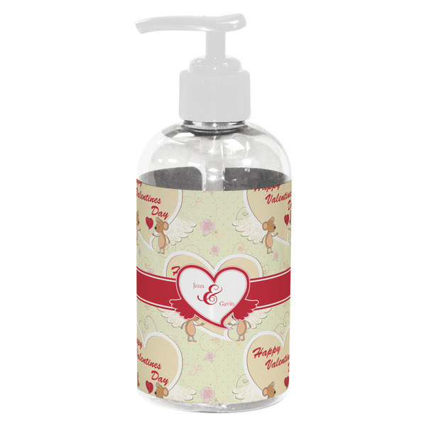Custom Mouse Love Plastic Soap / Lotion Dispenser (8 oz - Small - White) (Personalized)