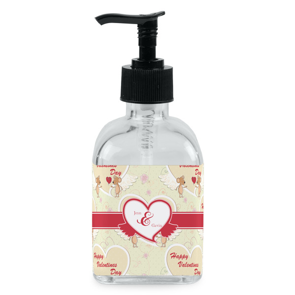Custom Mouse Love Glass Soap & Lotion Bottle - Single Bottle (Personalized)